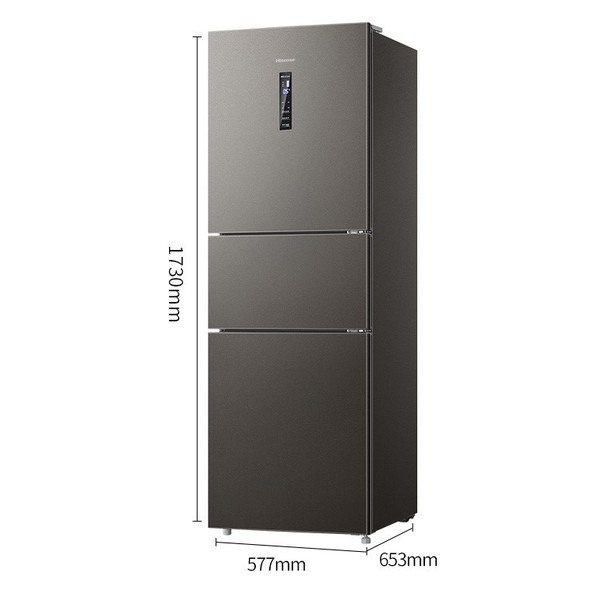 海信252L升一级能效变频智能三门冰箱