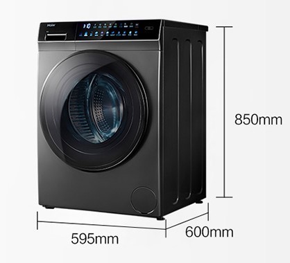 海尔洗衣机全自动家用10公斤直驱滚筒洗烘干一体EG100HBDC189SU1